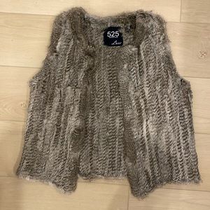 100% Genuine Rabbit Fur Vest